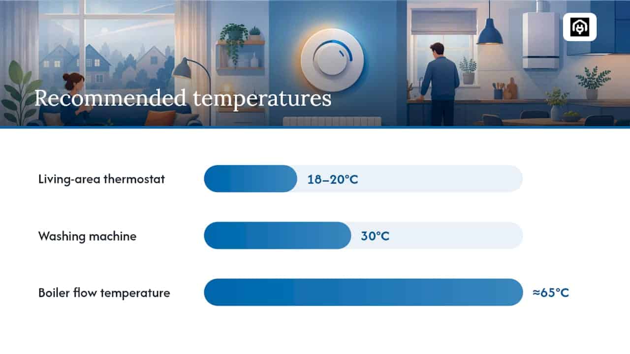 How to reduce your gas bill with quick, low-cost actions — overview diagram