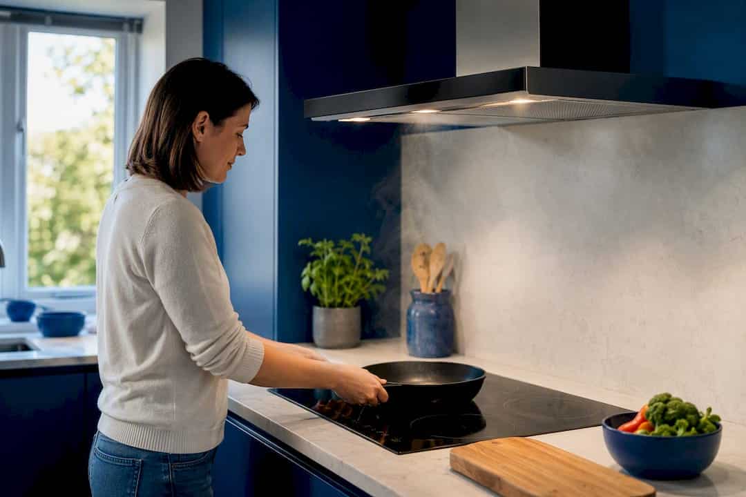 Extractor fan running during home cooking