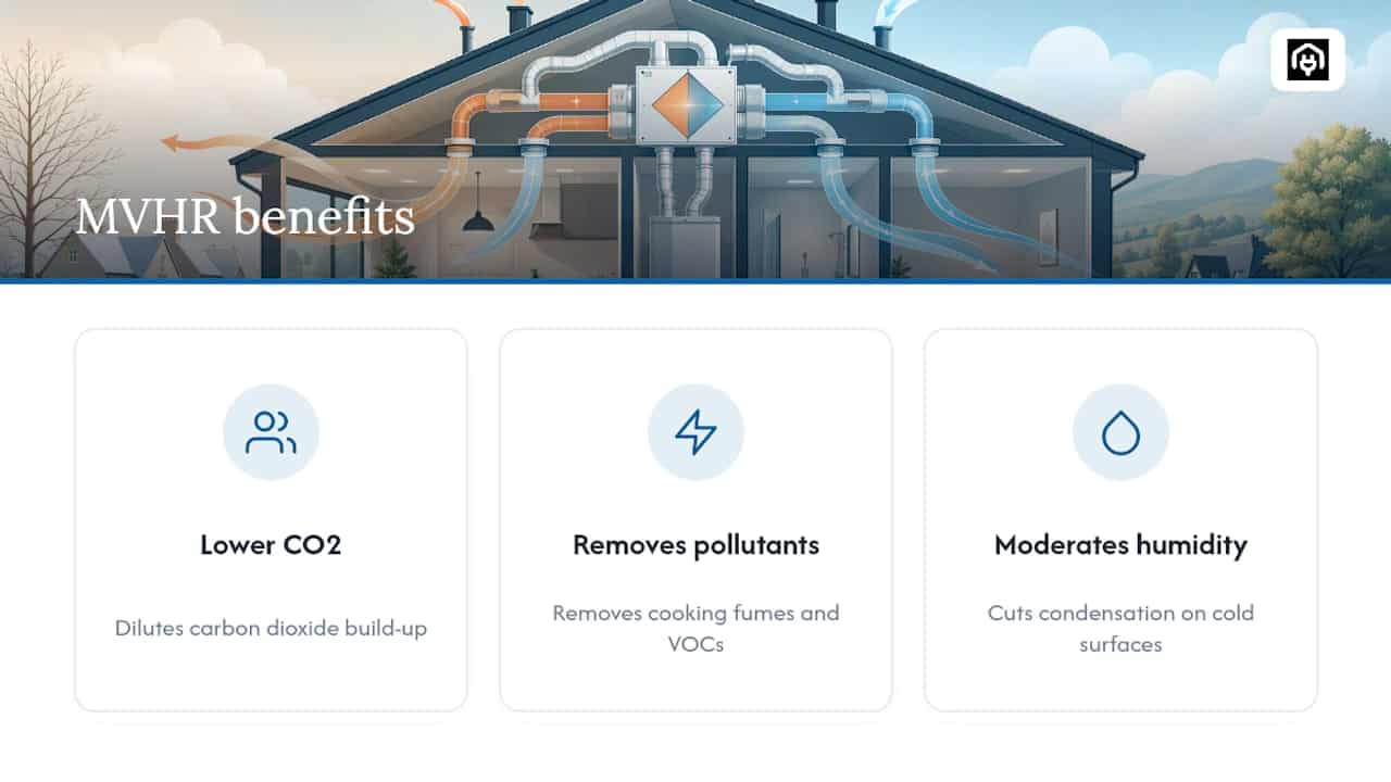 Three indoor air quality benefits of MVHR