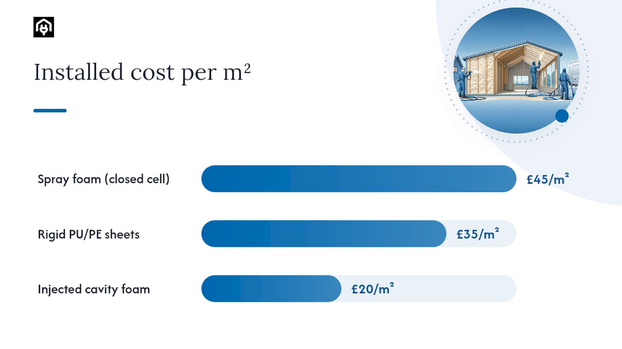 How do closed cell foam forms compare on performance and cost? — overview diagram
