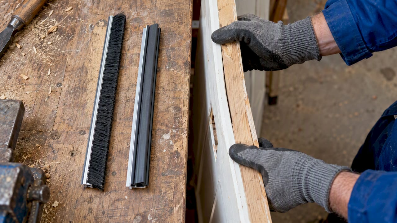Brush seal and compression strip comparison
