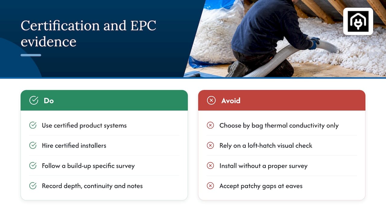 Standards, certification and what this means for EPC and HEM assessments — overview diagram
